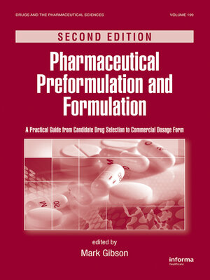 cover image of Pharmaceutical Preformulation and Formulation